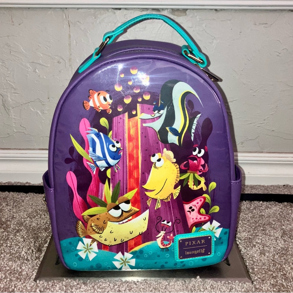 NWOT Loungefly Disney Pixar Finding Nemo The Ring Of Fire Mini Backpack